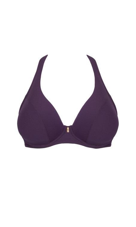 Empreinte Iconic Plunge Bikini Top Prune-brownslingerie