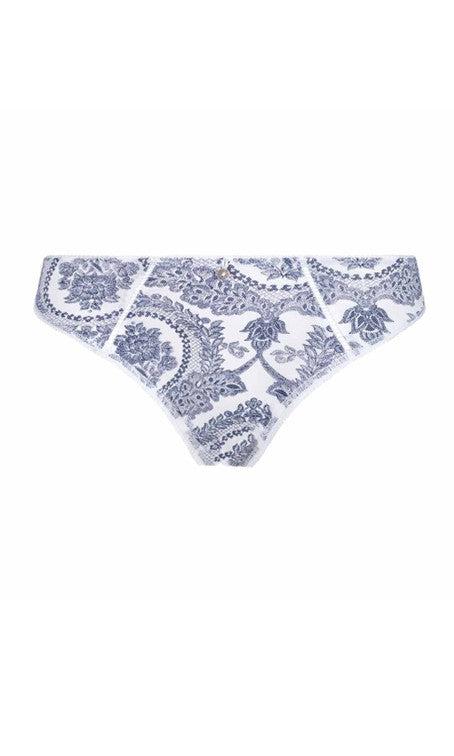 Empreinte Lily Rose thong Bleu de jouy-brownslingerie