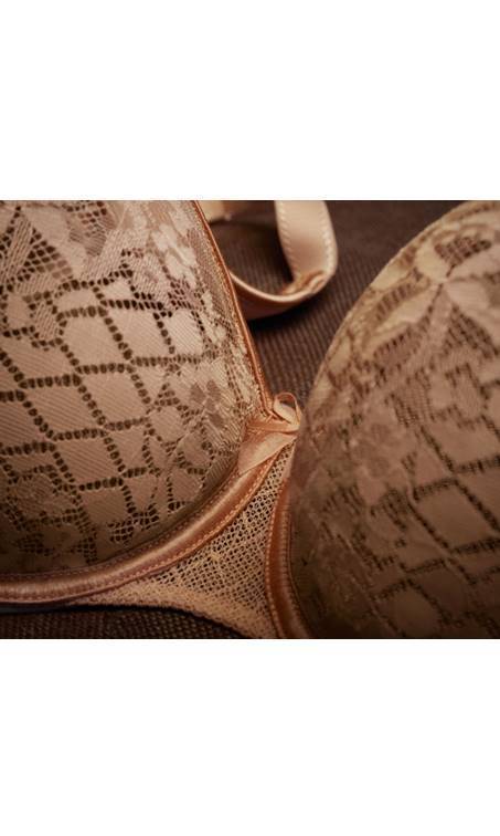 Empreinte Melody Underwired Seamless Bra in Caramel-brownslingerie