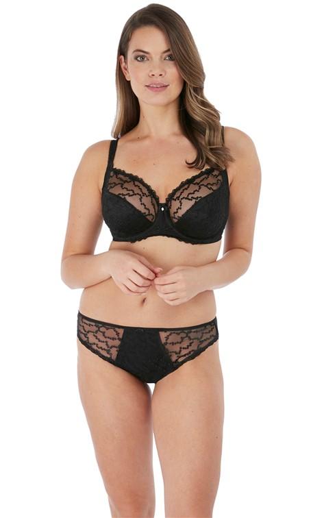 Fantasie Ana Black Underwired Side Support Bra-brownslingerie