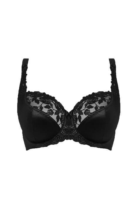 Fantasie Belle Black Underwired Balcony Bra-brownslingerie