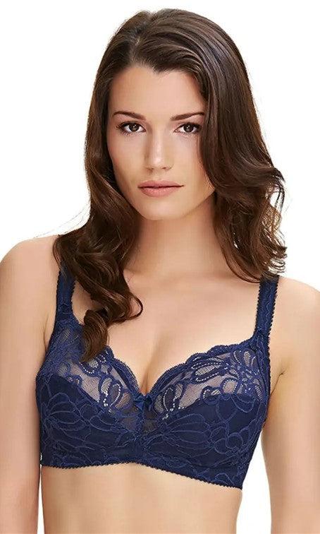 Fantasie Jacqueline Lace Soft Cup Bra Navy-brownslingerie