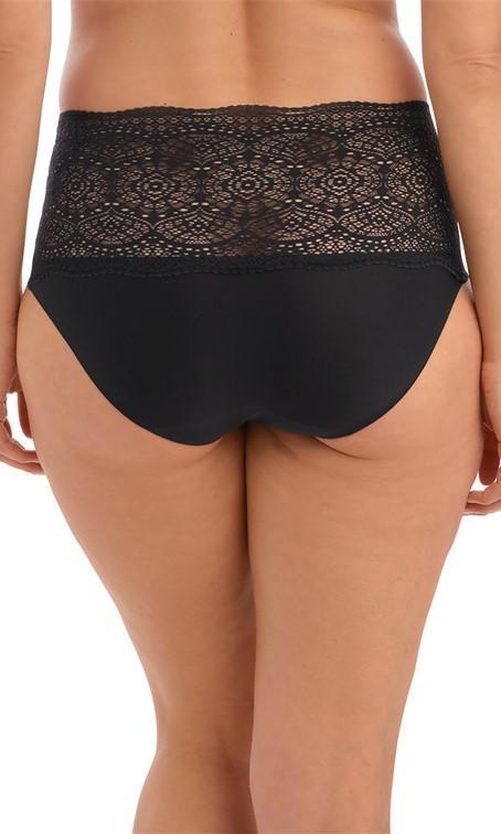 Fantasie Lace Ease Black Invisible Stretch Full Brief-brownslingerie