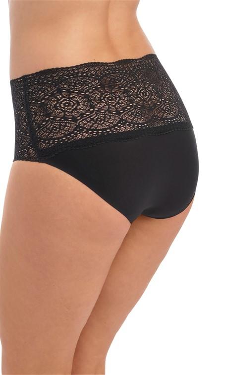 Fantasie Lace Ease Black Invisible Stretch Full Brief-brownslingerie