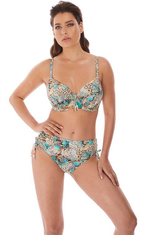Fantasie Manila Iced Aqua Uw Full Cup Bikini Top-brownslingerie