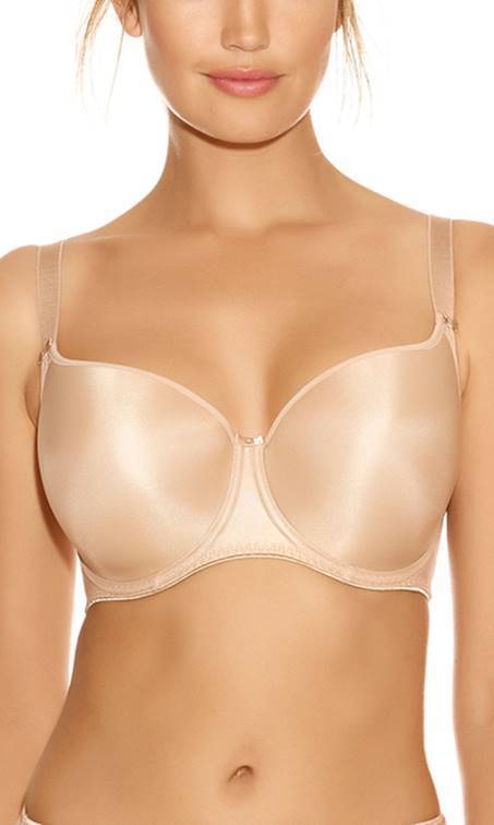 Fantasie Smoothing Beige Moulded T Shirt Bra-brownslingerie