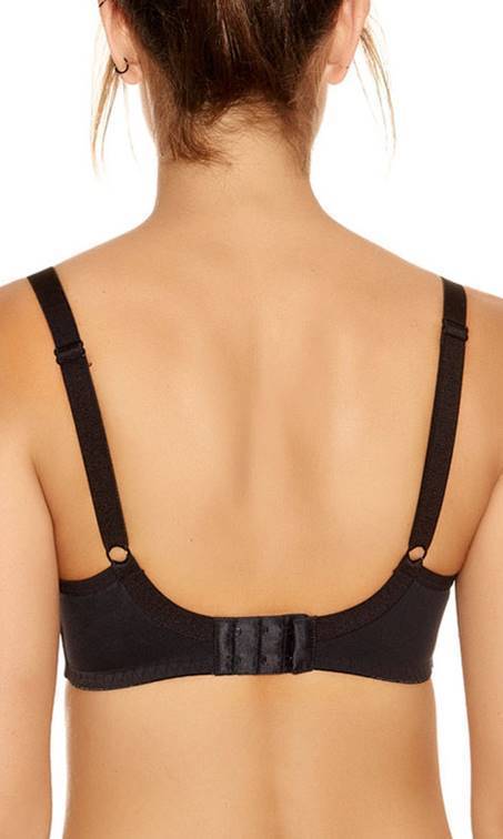 Fantasie Smoothing Black Moulded T Shirt Bra-brownslingerie