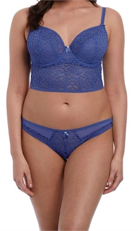 Freya Soiree Lace Blue Bralette-brownslingerie