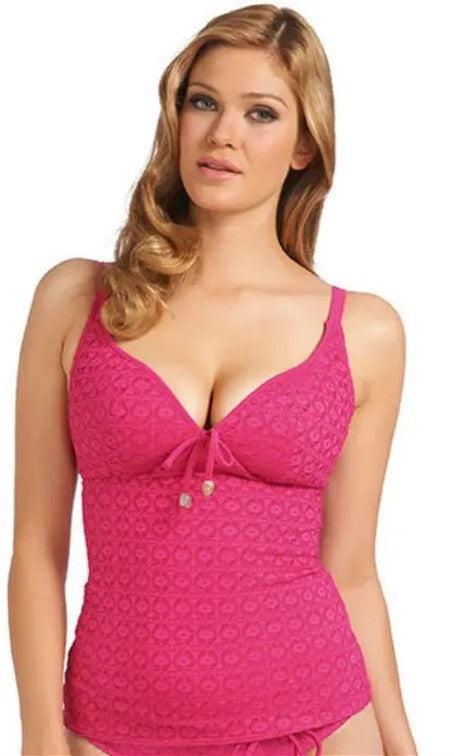 Freya Spirit Soft Cup Plunge Tankini Top-brownslingerie