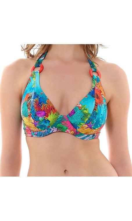 Freya Under The Sea Underwired Halter Bikini Top-brownslingerie