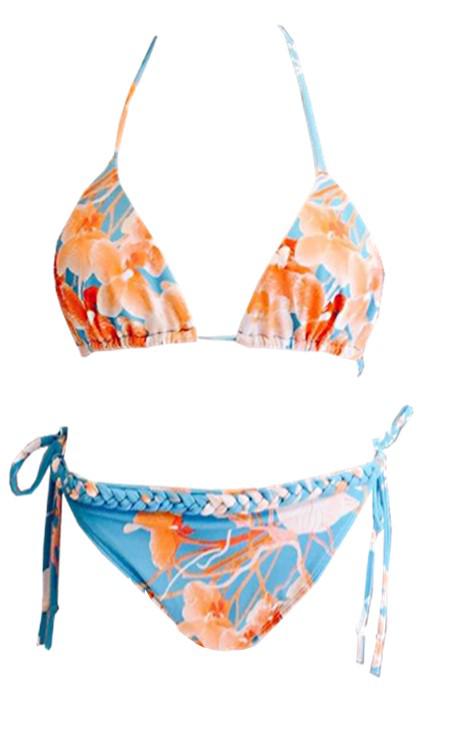 Lindsey Brown Turquoise Bikini Set-brownslingerie