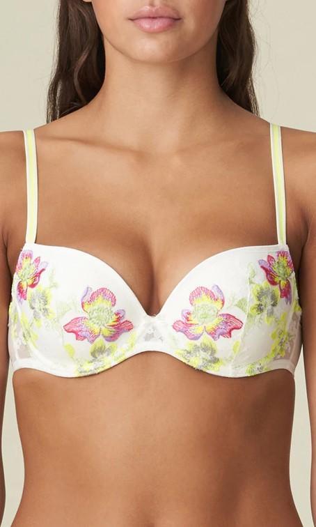 Marie Jo Amber Padded Plunge Bra Yellow Tonic-brownslingerie