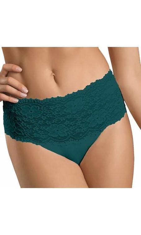 Nina Von C Deep Lace Brief Petrol-brownslingerie