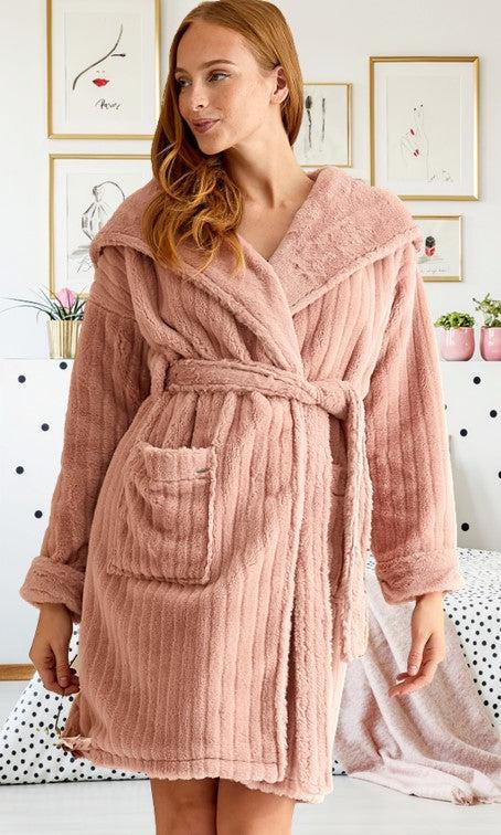 Blush pink outlet dressing gown