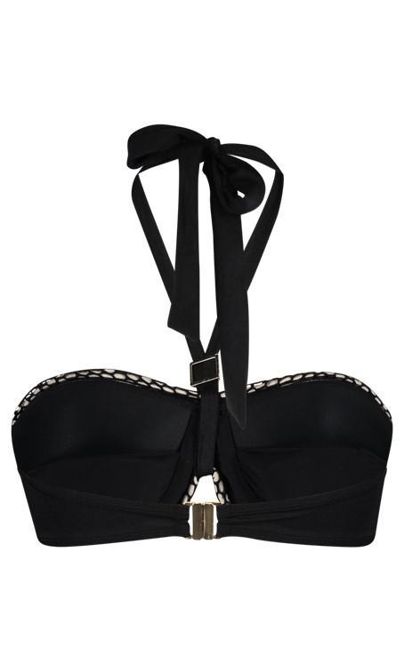Sapph Biarritz Padded Halter Bikini Top-brownslingerie