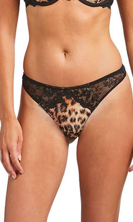 Sapph Nolana Thong Leopard-brownslingerie