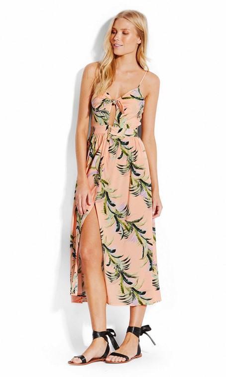 Seafolly Las Palmas Dress Peach-brownslingerie