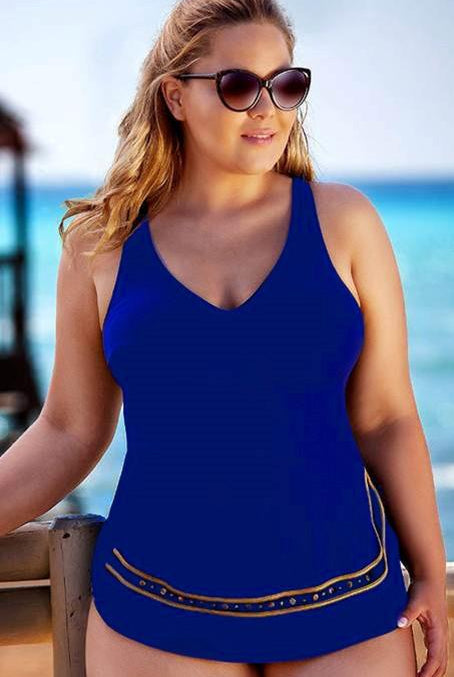 Skirt Blue Swimsuit by Bahama-brownslingerie